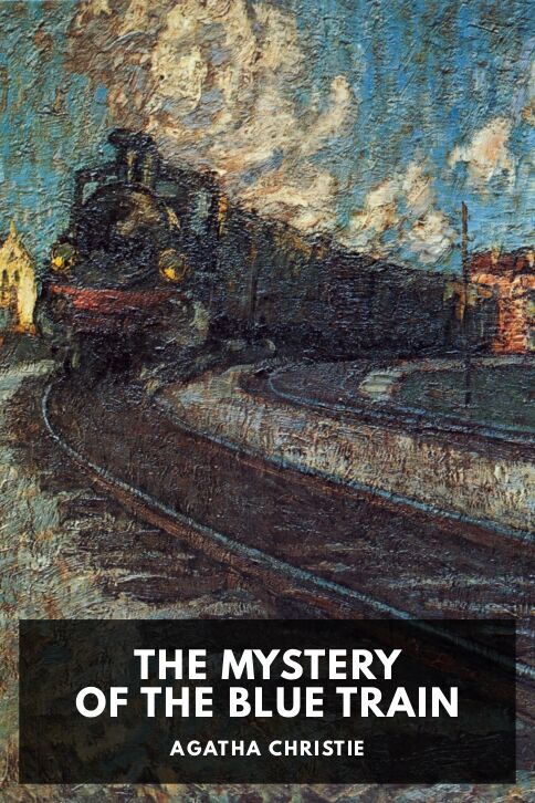 Typing practice story cover: The Mystery of the Blue Train