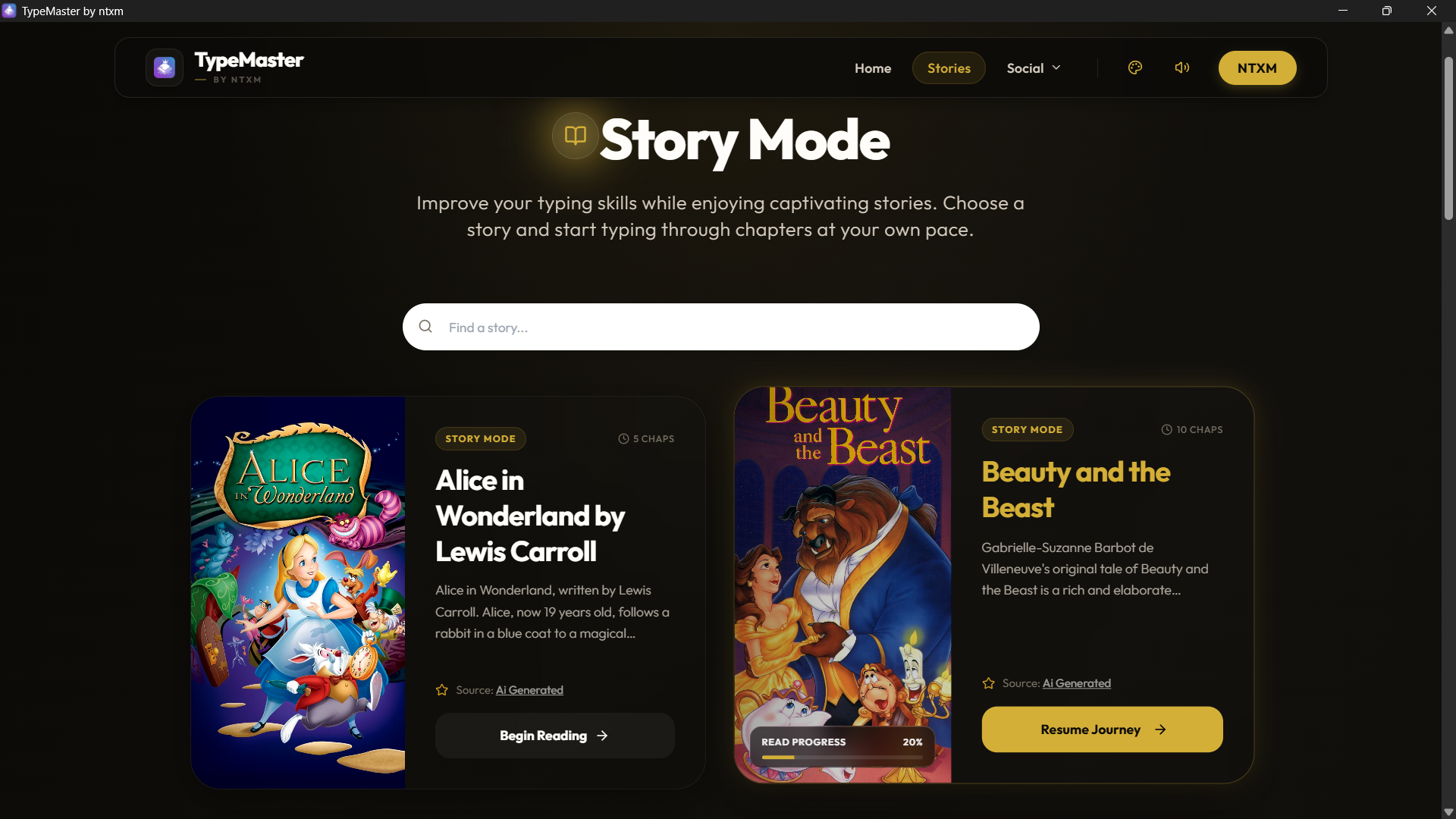 Interactive Stories